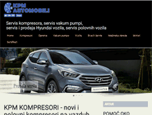 Tablet Screenshot of kpmkompresori.com
